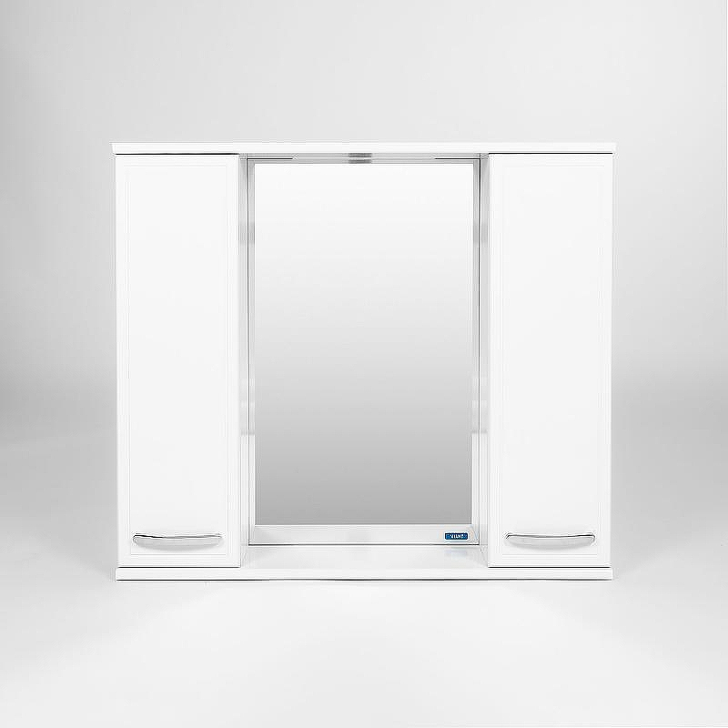 Зеркало со шкафом VIANT Милан 80 VMIL80-ZSH Белое, купить, цена, заказать, магазин, доставка, скидка, промокод, купить, цена, заказать, магазин, доставка, скидка, промокод