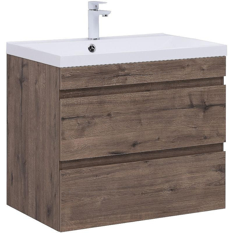 Тумба под раковину Aquanet Нота New 75 334192 подвесная Дуб веллингтон табак, купить, цена, заказать, магазин, доставка, скидка, промокод, купить, цена, заказать, магазин, доставка, скидка, промокод