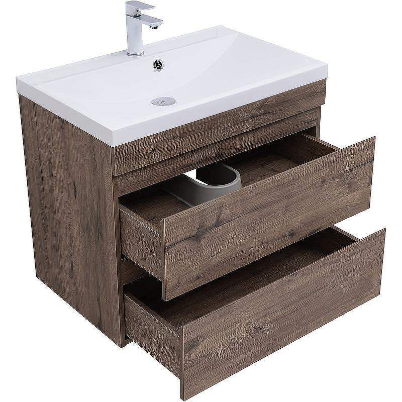 Тумба под раковину Aquanet Нота New 75 334192 подвесная Дуб веллингтон табак, купить, цена, заказать, магазин, доставка, скидка, промокод, купить, цена, заказать, магазин, доставка, скидка, промокод