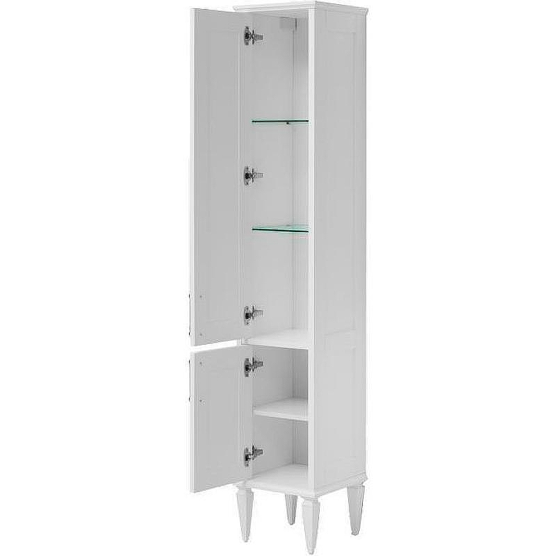 Шкаф пенал Aquanet Бостон 36 L 209680 Белый матовый, купить, цена, заказать, магазин, доставка, скидка, промокод, купить, цена, заказать, магазин, доставка, скидка, промокод