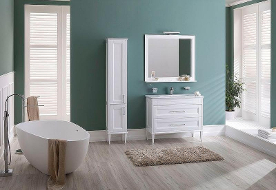 Шкаф пенал Aquanet Бостон 36 L 209680 Белый матовый