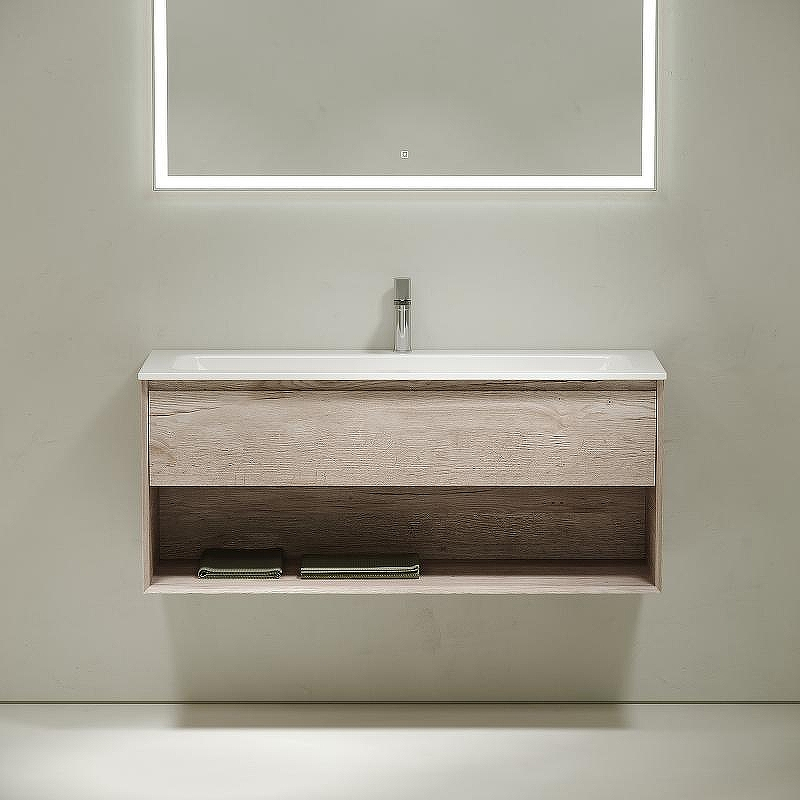 Тумба под раковину Sancos Marmi 1.0 120 MR1.0120EG подвесная Дуб галифакс натуральный, купить, цена, заказать, магазин, доставка, скидка, промокод, купить, цена, заказать, магазин, доставка, скидка, промокод