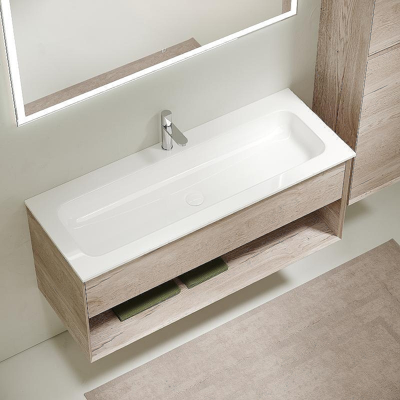 Тумба под раковину Sancos Marmi 1.0 120 MR1.0120EG подвесная Дуб галифакс натуральный, купить, цена, заказать, магазин, доставка, скидка, промокод, купить, цена, заказать, магазин, доставка, скидка, промокод