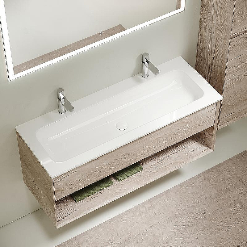 Тумба под раковину Sancos Marmi 1.0 120 MR1.0120EG подвесная Дуб галифакс натуральный, купить, цена, заказать, магазин, доставка, скидка, промокод, купить, цена, заказать, магазин, доставка, скидка, промокод