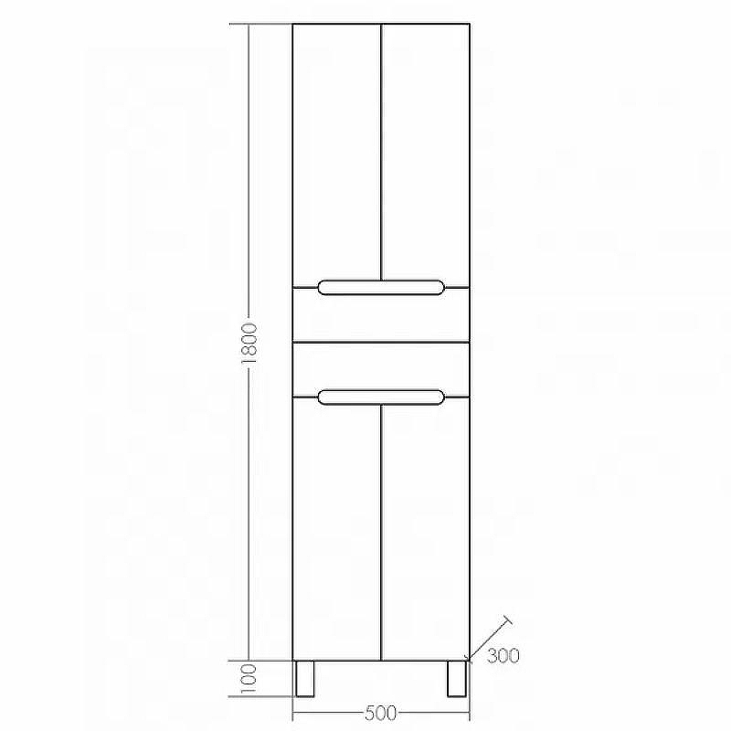 Шкаф пенал СанТа Лондон 50 524010 Белый, купить, цена, заказать, магазин, доставка, скидка, промокод, купить, цена, заказать, магазин, доставка, скидка, промокод