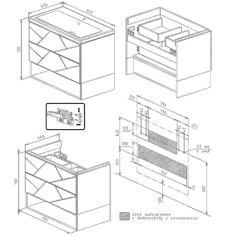 Тумба под раковину Бриклаер Кристалл 80 4627125414534 подвесная Софт Графит Ясень Анкор темный, купить, цена, заказать, магазин, доставка, скидка, промокод, купить, цена, заказать, магазин, доставка, скидка, промокод