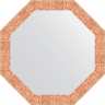 Зеркало Evoform Octagon 73х73 BY 3744 в багетной раме - Соты медь 70, купить, цена, заказать, магазин, доставка, скидка, промокод, купить, цена, заказать, магазин, доставка, скидка, промокод