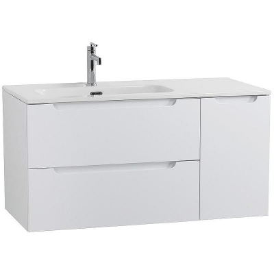 Тумба под раковину BelBagno Etna 100 L ETNA-1000-2C-1A-SO-BL-L подвесная Bianco Lucido