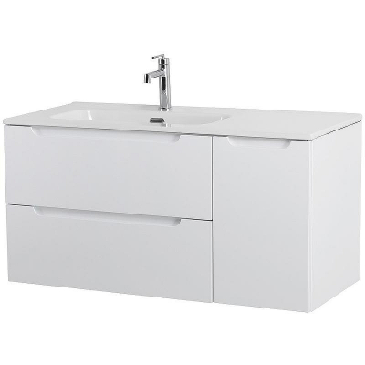 Тумба под раковину BelBagno Etna 100 L ETNA-1000-2C-1A-SO-BL-L подвесная Bianco Lucido