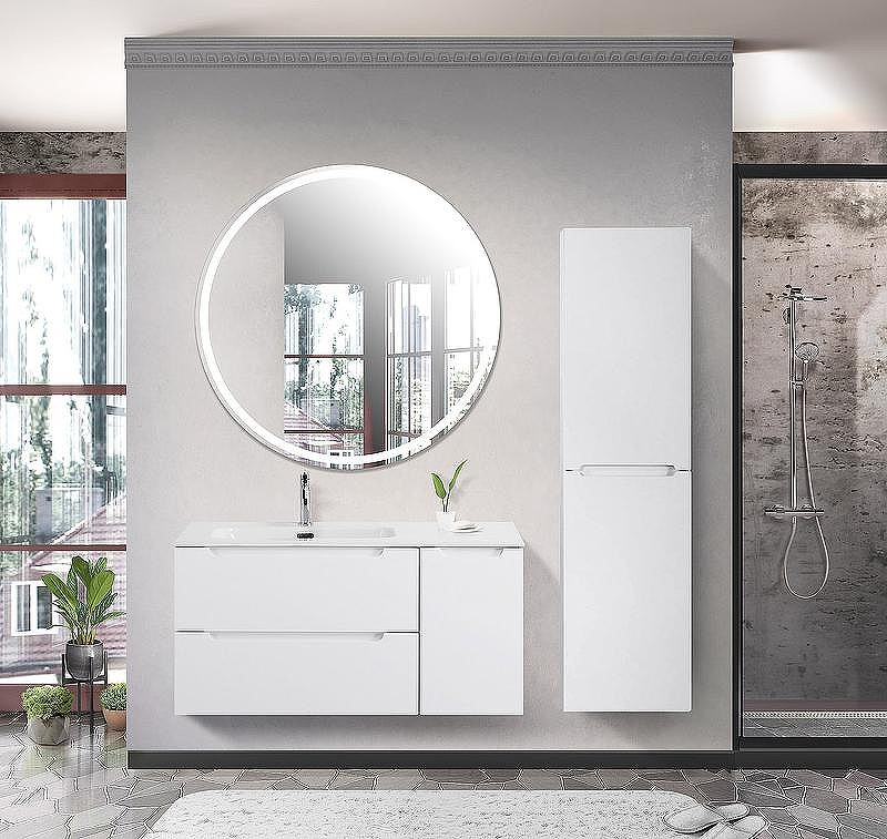 Тумба под раковину BelBagno Etna 100 L ETNA-1000-2C-1A-SO-BL-L подвесная Bianco Lucido, купить, цена, заказать, магазин, доставка, скидка, промокод, купить, цена, заказать, магазин, доставка, скидка, промокод