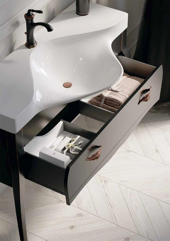 Тумба под раковину Clarberg Borgia 115 BOR0111BLK Черная Патина медь, купить, цена, заказать, магазин, доставка, скидка, промокод, купить, цена, заказать, магазин, доставка, скидка, промокод