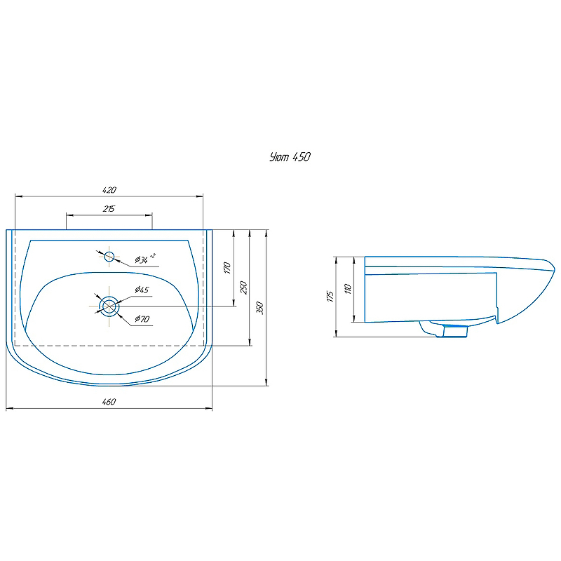 Тумба с раковиной Misty Уют 45 СО000002461 Белая, купить, цена, заказать, магазин, доставка, скидка, промокод, купить, цена, заказать, магазин, доставка, скидка, промокод