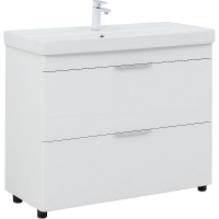 Тумба под раковину Aquanet Ирис new 100 339257 Белый глянец, купить, цена, заказать, магазин, доставка, скидка, промокод, купить, цена, заказать, магазин, доставка, скидка, промокод