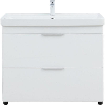 Тумба под раковину Aquanet Ирис new 100 339257 Белый глянец
