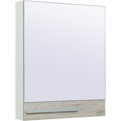 Зеркальный шкаф Runo Вудлайн 60 R 00-00001006 Дуб скандинавский Белый