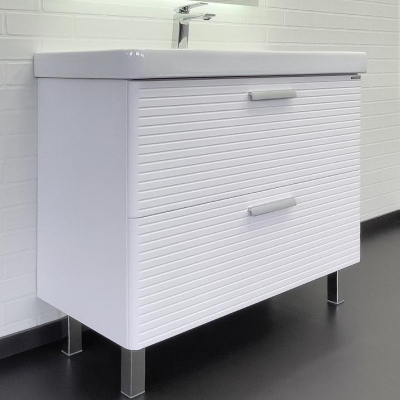 Тумба с раковиной Comforty Танжер 90Н 00-00019535 Белая матовая