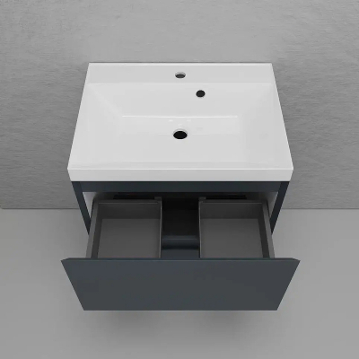 Тумба под раковину Style Line Манхэттен 60 ЛС-00002378 цвет Графит