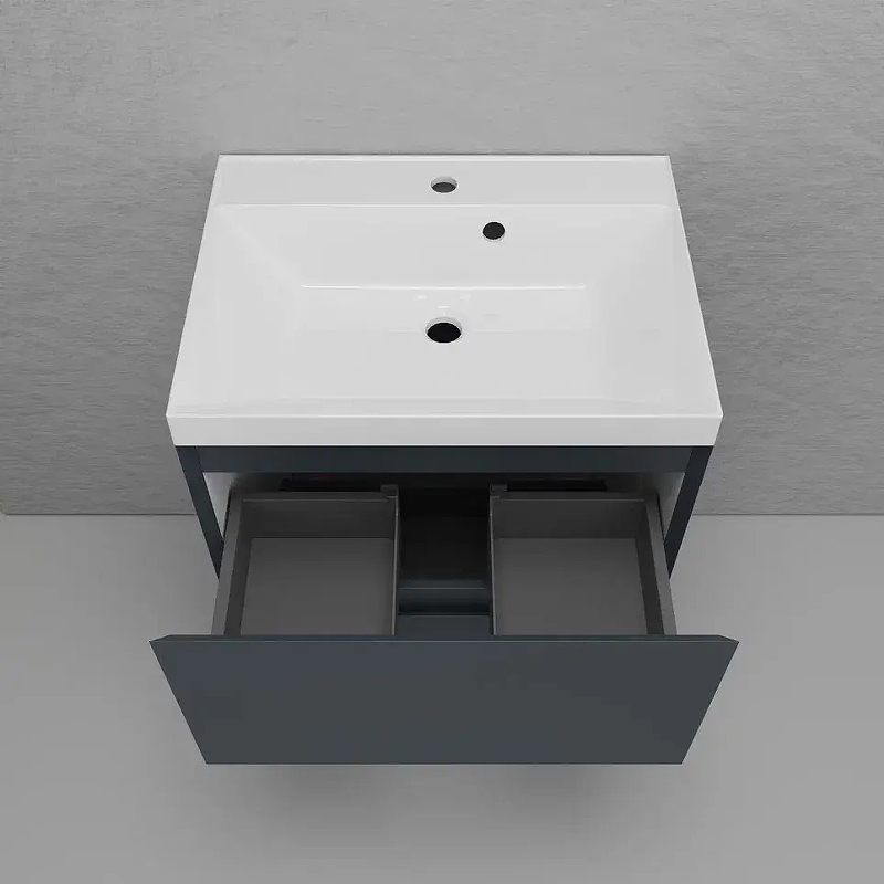 Тумба под раковину Style Line Манхэттен 60 ЛС-00002378 цвет Графит, купить, цена, заказать, магазин, доставка, скидка, промокод, купить, цена, заказать, магазин, доставка, скидка, промокод