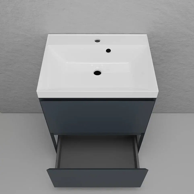 Тумба под раковину Style Line Манхэттен 60 ЛС-00002378 цвет Графит, купить, цена, заказать, магазин, доставка, скидка, промокод, купить, цена, заказать, магазин, доставка, скидка, промокод