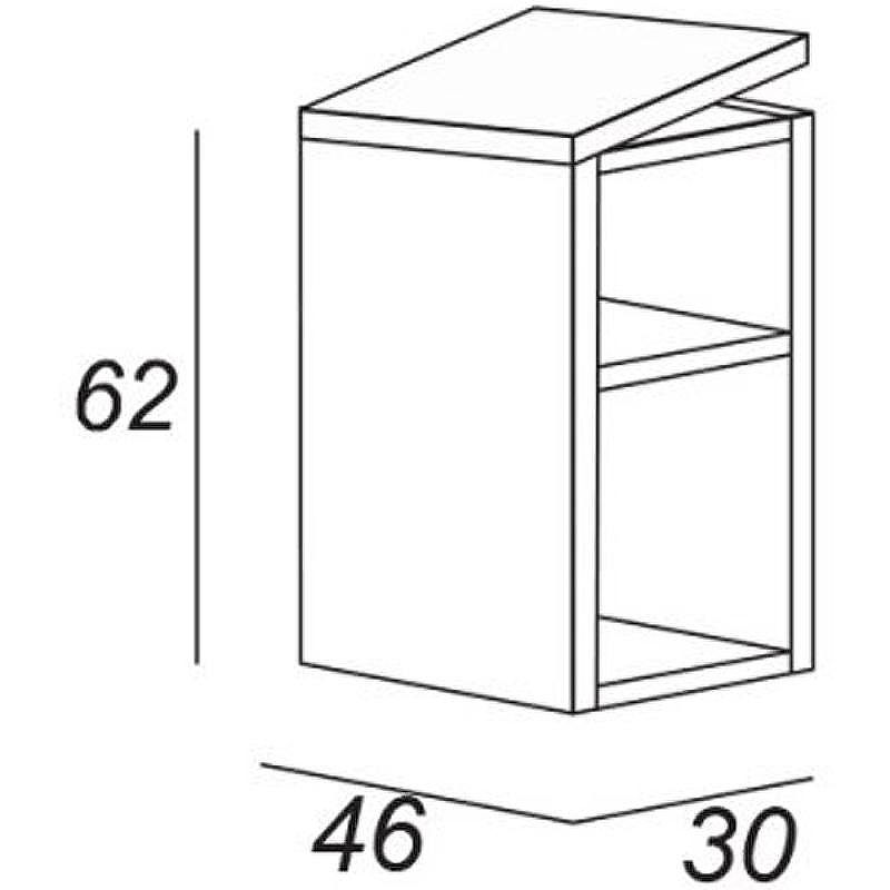 Полка Cezares Urban 30 55165 Spatolato bianco, купить, цена, заказать, магазин, доставка, скидка, промокод, купить, цена, заказать, магазин, доставка, скидка, промокод