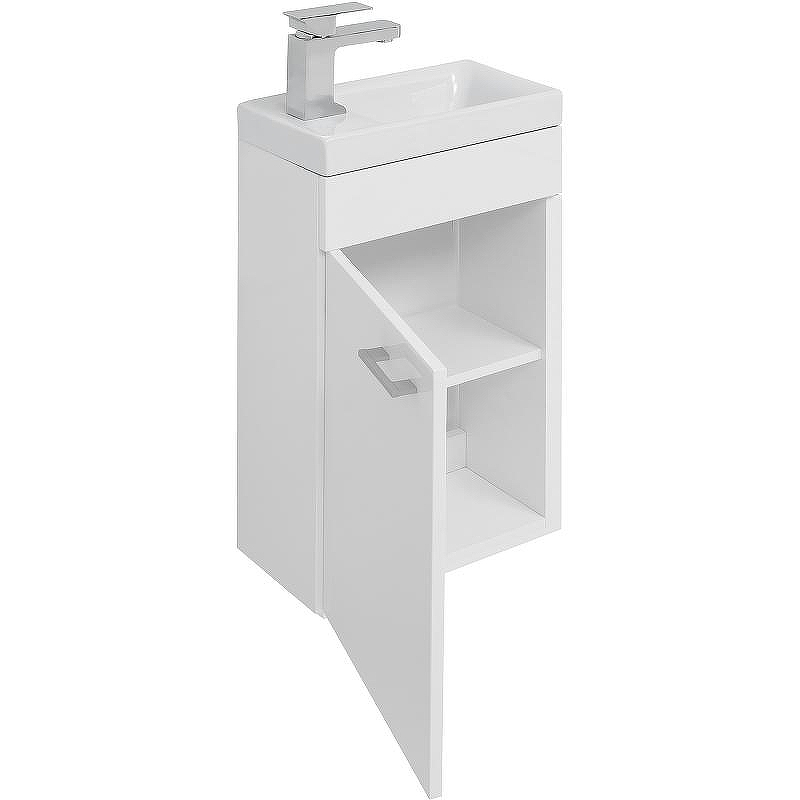 Тумба с раковиной Aquanet Нота 40 L 254044 подвесная Белая, купить, цена, заказать, магазин, доставка, скидка, промокод, купить, цена, заказать, магазин, доставка, скидка, промокод