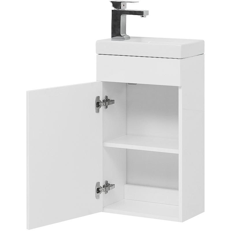 Тумба с раковиной Aquanet Нота 40 L 254044 подвесная Белая, купить, цена, заказать, магазин, доставка, скидка, промокод, купить, цена, заказать, магазин, доставка, скидка, промокод