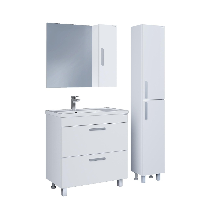 Тумба под раковину Grossman Нео 80 108019-1K цвет Белый, купить, цена, заказать, магазин, доставка, скидка, промокод, купить, цена, заказать, магазин, доставка, скидка, промокод