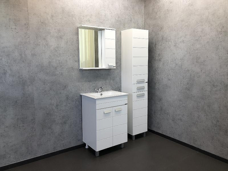 Зеркало со шкафом Comforty Модена М-60 00-00001639 Белое матовое, купить, цена, заказать, магазин, доставка, скидка, промокод, купить, цена, заказать, магазин, доставка, скидка, промокод