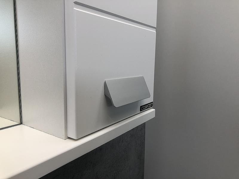 Зеркало со шкафом Comforty Модена М-60 00-00001639 Белое матовое, купить, цена, заказать, магазин, доставка, скидка, промокод, купить, цена, заказать, магазин, доставка, скидка, промокод