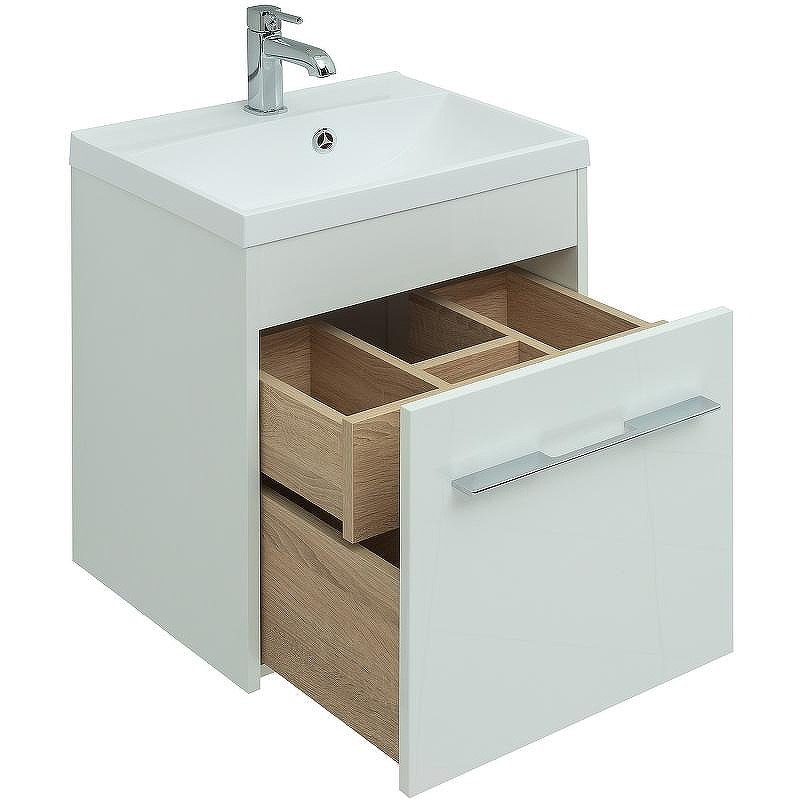 Комплект мебели для ванной Aquanet Августа 50 287679 подвесной Белый, купить, цена, заказать, магазин, доставка, скидка, промокод, купить, цена, заказать, магазин, доставка, скидка, промокод