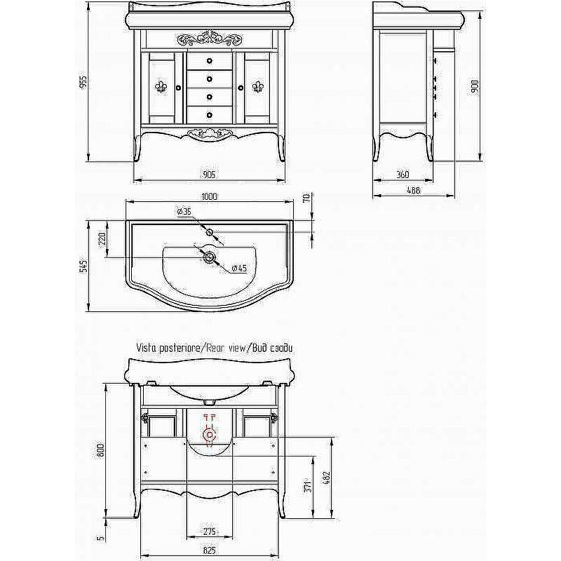 Тумба под раковину Migliore Bella 90 25931 Бежевая, купить, цена, заказать, магазин, доставка, скидка, промокод, купить, цена, заказать, магазин, доставка, скидка, промокод