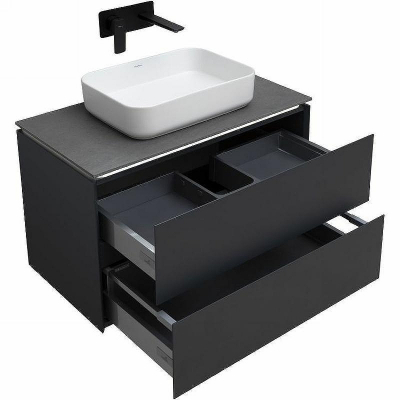 Тумба под раковину Allen Brau Infinity 85 1.21001.AM подвесная Антрацит матовый