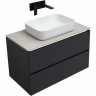 Тумба под раковину Allen Brau Infinity 85 1.21001.AM подвесная Антрацит матовый, купить, цена, заказать, магазин, доставка, скидка, промокод, купить, цена, заказать, магазин, доставка, скидка, промокод