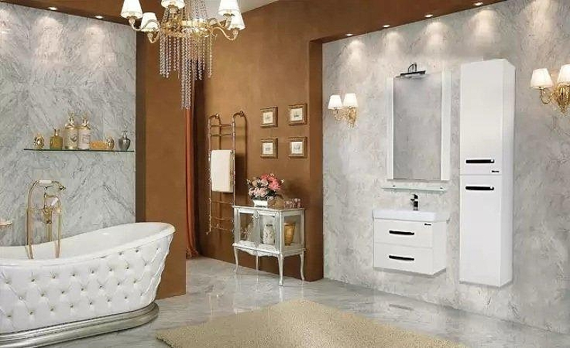 Тумба под раковину Bellezza Рокко 60 4635309670010 подвесная Белая, купить, цена, заказать, магазин, доставка, скидка, промокод, купить, цена, заказать, магазин, доставка, скидка, промокод