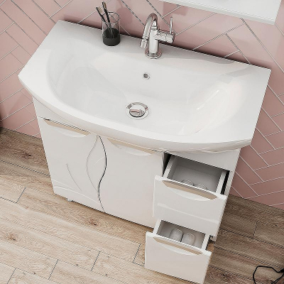 Тумба под раковину Volna Adel 80 2D.2Y tnADEL80.2D.2Y-01 Белая