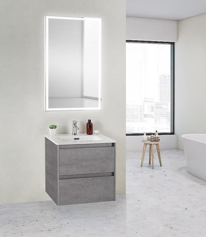 Тумба под раковину BelBagno Kraft 39 50 KRAFT 39-500/390-2C-SO-CG подвесная Cemento Grigio, купить, цена, заказать, магазин, доставка, скидка, промокод, купить, цена, заказать, магазин, доставка, скидка, промокод