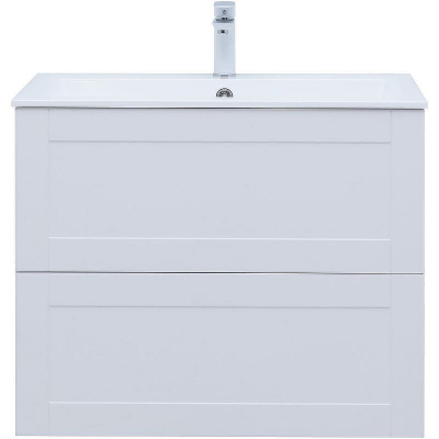 Тумба под раковину Aquanet Терра 80 313234 подвесная Белая матовая