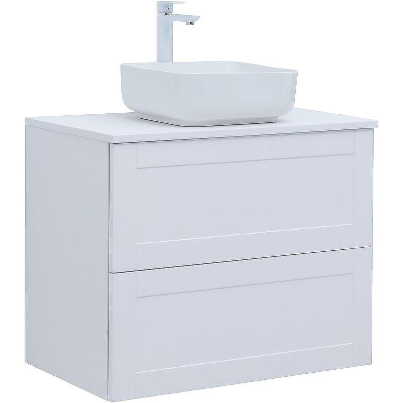 Тумба под раковину Aquanet Терра 80 313234 подвесная Белая матовая, купить, цена, заказать, магазин, доставка, скидка, промокод, купить, цена, заказать, магазин, доставка, скидка, промокод