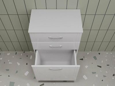 Комод Style Line Эко Стандарт ТН 50 ЛС-00002330 Белый глянцевый