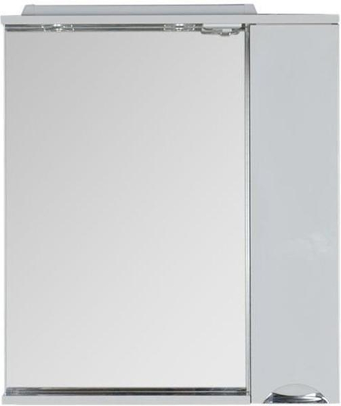 Зеркало со шкафом Aquanet Гретта 75 173995 с подсветкой R Венге Белое, купить, цена, заказать, магазин, доставка, скидка, промокод, купить, цена, заказать, магазин, доставка, скидка, промокод