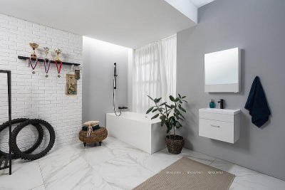 Зеркальный шкаф Aquanet Нота 50 175670 L Белый