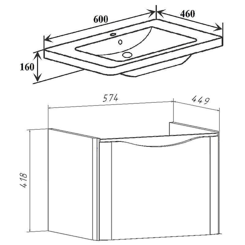 Тумба под раковину Runo Тоскана 60 00-00001412 Белая, купить, цена, заказать, магазин, доставка, скидка, промокод, купить, цена, заказать, магазин, доставка, скидка, промокод