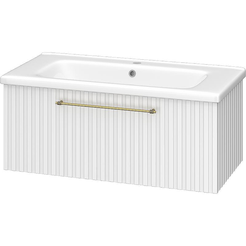 Тумба с раковиной Brevita Alicante 90 УТ000015978 подвесная Белая матовая, купить, цена, заказать, магазин, доставка, скидка, промокод, купить, цена, заказать, магазин, доставка, скидка, промокод