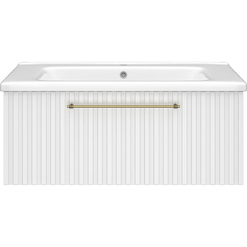 Тумба с раковиной Brevita Alicante 90 УТ000015978 подвесная Белая матовая, купить, цена, заказать, магазин, доставка, скидка, промокод, купить, цена, заказать, магазин, доставка, скидка, промокод