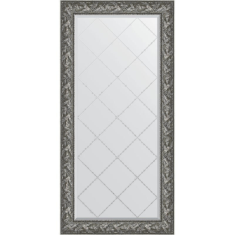 Зеркало Evoform Exclusive-G 161х79 BY 4286 с гравировкой в багетной раме - Византия серебро 99, купить, цена, заказать, магазин, доставка, скидка, промокод, купить, цена, заказать, магазин, доставка, скидка, промокод