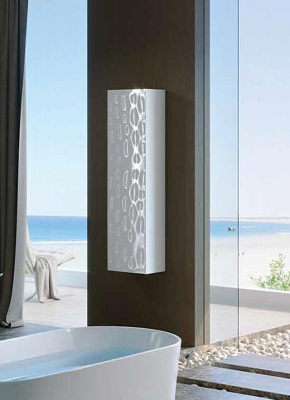 Шкаф пенал Clarberg Dune 35 DUN0535 подвесной Белый