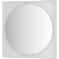 Зеркало Defesto Eclipce 80х80 DF 2238 с подсветкой 18W-3000К/в багетной раме/Без выключателя/Теплый белый свет/Белая рама, купить, цена, заказать, магазин, доставка, скидка, промокод, купить, цена, заказать, магазин, доставка, скидка, промокод