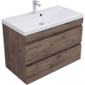 Тумба под раковину Aquanet Нота New 90 334193 подвесная Дуб веллингтон табак, купить, цена, заказать, магазин, доставка, скидка, промокод, купить, цена, заказать, магазин, доставка, скидка, промокод