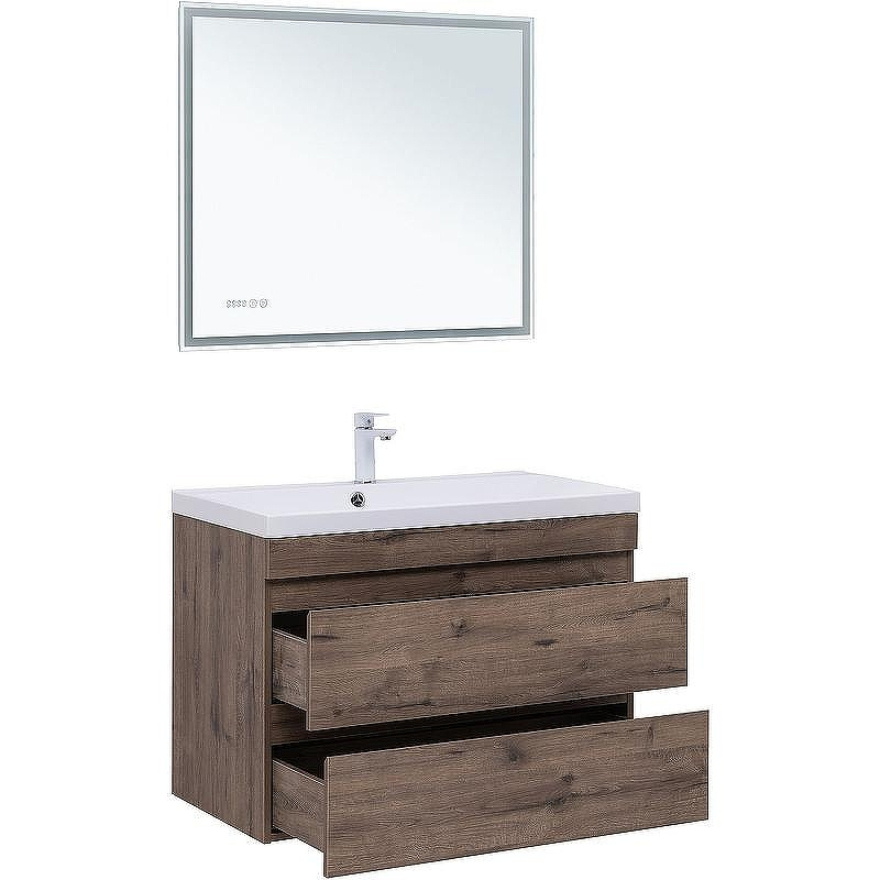 Тумба под раковину Aquanet Нота New 90 334193 подвесная Дуб веллингтон табак, купить, цена, заказать, магазин, доставка, скидка, промокод, купить, цена, заказать, магазин, доставка, скидка, промокод