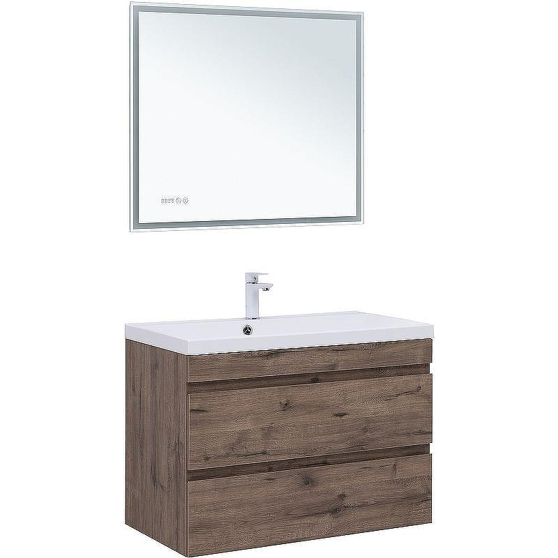 Тумба под раковину Aquanet Нота New 90 334193 подвесная Дуб веллингтон табак, купить, цена, заказать, магазин, доставка, скидка, промокод, купить, цена, заказать, магазин, доставка, скидка, промокод